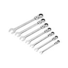 17360 Titan Tools Ratcheting Combination Wrenches Flex Head Sae Steel Chrome