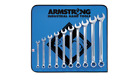25-626 Armstrong Long Standard Combination Wrench Set Point Full 781412256260