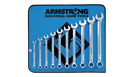 25-637 Armstrong Standard Long Combo Wrench Set Full Polish 781412256376