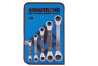 27-635 Armstrong Offset Ratcheting Box Wrench Set Point Laminated 781412276350