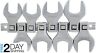 9730 613364019108 Unbranded Sunex Drive Jumbo Metric Crowfoot Wrench Set