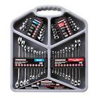 940829 Powerbuilt Mirror Polish Combination Wrench Set Sae Metric Pc