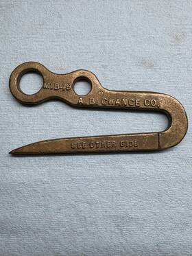 M1849 Ab Chance Co. 500lb. Hand Line Hook - Climbing Rigging Vintage