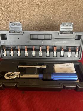 9114 Abn Drive Click Torque Wrench Set 1/4in - 2-20nm Bit Bicycle Tool