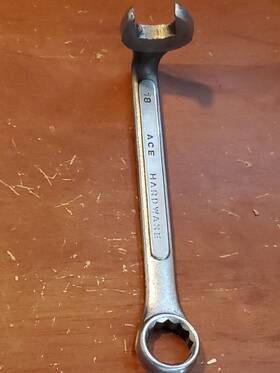 25930 Ace Hardware Open End 90 Degree Angle Head Wrench About 3/4 Inch Opening