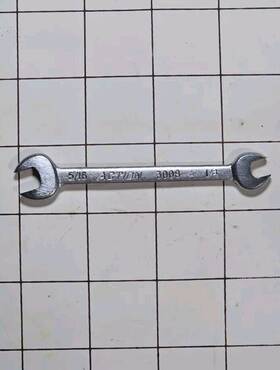 3008a Action Tools Usa 5/16in X 1/4 In Sae Open End Wrench Vintage W Makers Mark