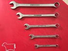 Aksm-23 Britool Whitworh Combination Five Piece Wrench Set Vintage With Original