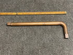 W282 Ampco Vintage 10 Inch 1/2 Drain Plug Wrench Ell L Usa Non Sparking