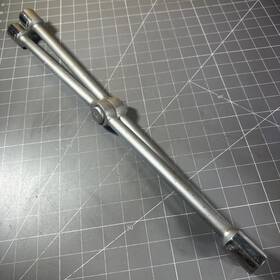 T41734 Ampro 20 Inch Metric 17-23mm Folding Lug Wrench 4-way Tire Iron Cross