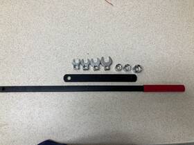 T70024 Ampro 9pc Serpentine Belt Tool Set 3/8 Inch Pulley Wrench Installation Removal
