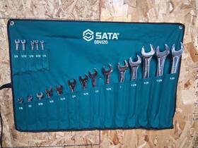 St08412g Apex New Sata Brand 19pc Sae Wrench Set With Roll In Box By Tool
