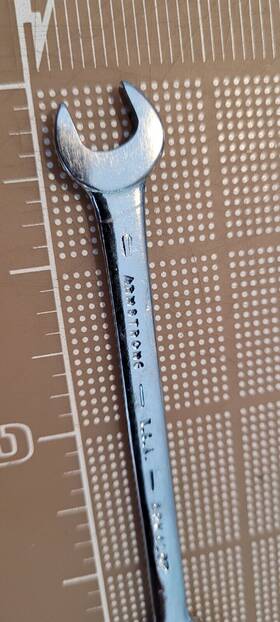 1021-s Armstrong 1021s Vintage 1/4 Inch 5/16 Double Open End Wrench Usa