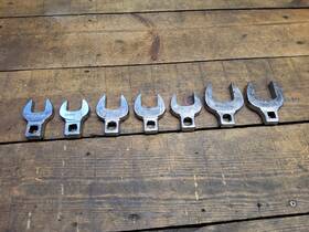 12-859 Armstrong 7 Piece 1/2 Inch Crowsfoot Set 15/16 - 1-1/2 Mixed Missing A Few
