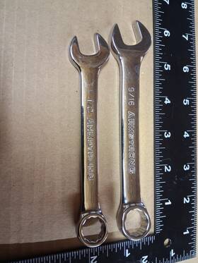 25-118 Armstrong Tools Full Polish Stubby Wrench Lot Of 2 Sae 1/2 9/16 12pt Usa Made