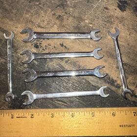 26-034 Armstrong Armaloy Open Face Wrenches 3/8 5/16 And 1/4 Ignition