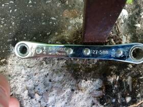 27-588 Armstrong - 1/4 X 5/16 12 Pt. Laminated Ratcheting Box End Wrench