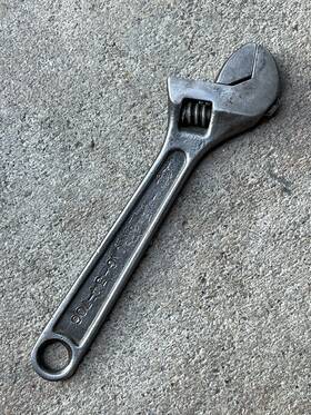 34-706 Armstrong 34706 Adjustable 6 Inch Wrench Made In Usa Gunmetal Grey Nice Slim Frame