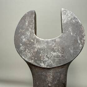 485-d Armstrong Vintage Curved Special Open-end S Wrench 1 -1/16 Inch And 7/8 Made In Usa