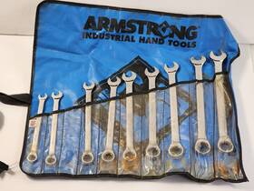 52-819 Armstrong 10 Pc Metric Ratcheting Combination Wrench Set 10mm-19mm Missing 12mm