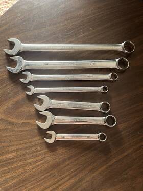 53-591 Armstrong 7 Pc . Metric Speed Wrench Combination Set. Usa Used