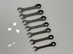 54-116 Armstrong Tools Usa 7pc Metric 10mm-16mm Short Ratcheting Combination Wrench Set