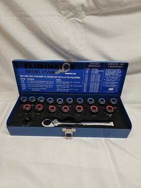 Armstrong 781412160901 19 Piece Eliminator Ratchet System 3/8 Inch Drive Sae Kit # 16-100