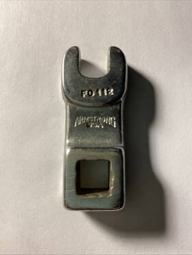 Fo112 Armstrong Tool Usa Open End Crowfoot Wrench 3/8 Inch Drive