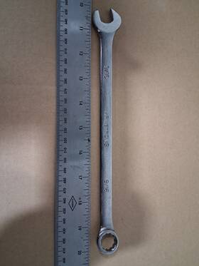 S25418 Armstrong Tools Long Panel 9/16 Combination Wrench 12pt Made In Usa