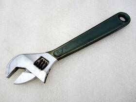 D78p Artisan Vintage Gambles 8 Inch Adjustable Wrench Green Crystal Grip Diamond D78 Usa