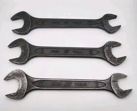 Sn-13 Asahi Open End Wrench Forged Steel 30 X 27 / 24 Vtg Tools Japan Set Of 3