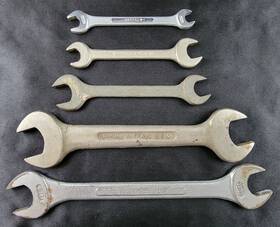 Barcalo 11/16 19/32 13/16 Open End Wrench Lot Of 5 7/16 3/8 1/2 9/16 7/8