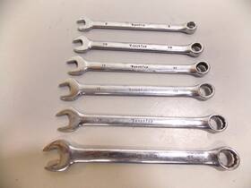 116322 Benchtop Combination Wrench Polished Set Of 6 Mm Wrenches