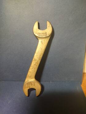 1562 Billings Offset Open End Combination Wrench 3/8 Inch X 7/16 # Vintage