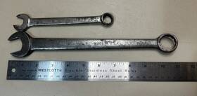 L1162 Billings Vintage Rare Combination Wrenches 7/8 Inch And 9/16 See Pics