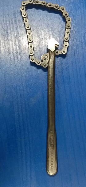 Aw-1357 Blackhawk Usa Chain Strap Pipe Wrench 12 Inch Handle