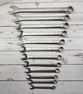 Bw11742 Blackhawk Combination Wrench Set 12pc Sae Made In Usa