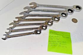 Bw1210-bw1222 Blackhawk 7 Pc. Ratcheting Combination End Wrench Set 3/8 Inch - 3/4