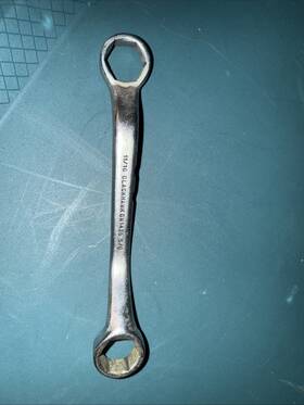 Bw-1425 Blackhawk Bw1425 Usa 5/8 Inch X 11/16 Double Box End Wrench 6pt Offset Vintage Bw-1425 Blackhawk Bw1425 Usa 5/8 Inch X 11/16 Double Box End Wrench 6pt Offset Vintage