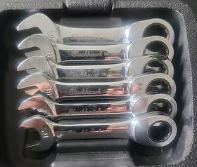 Bw2251 Blackhawk 7 Piece Stubby Metric Combination Ratcheting Wrench Set