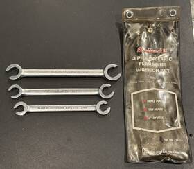Zw-75 Blackhawk Tools 3 Pc Metric Flare Nut Wrench Set