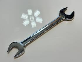 Blue Line E-3032 Blue-line Tools New Old Stock Sae 1 Inch X 15/16 Open-end Chrome Wrench