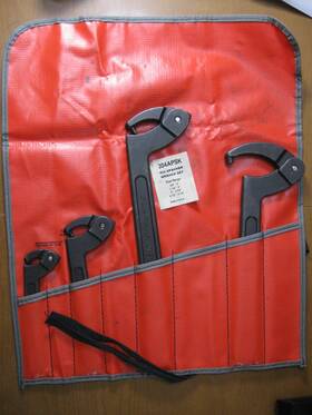304apsk Blue Point Spanner Wrench Set 5pcs 4x 1x Bag 3/4 Inch - 6 1/4
