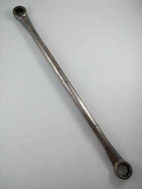 59078a Blue Point Vintage Brake Wrench 7/16 Inch And 1/2 8 Pt. Double Box End. Gc 13