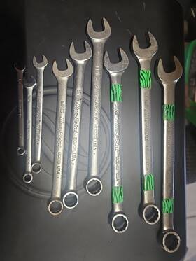 80288 Blue Point Bluepoint 9 Piece S.a.e. Wrenchs