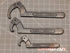 Aps366 Blue Point 3 Of 4pc Adjustable Pin End Spanner Wrench Set Aps By Snap On