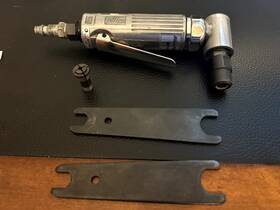 At110 Blue Point Snap On/blue 90 Degree Die Grinder In Like New Condition Box