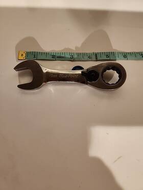 B0erms19 Blue Point 19mm Stubby Gear Combination Wrench