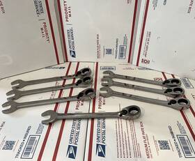Boer23 Blue Point Lot Of 7 Metric Ratcheting Combination 23mm