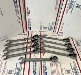 Boer28 Blue Point Lot Of 9 7/8 Inch Ratcheting Wrench 12 Reversible