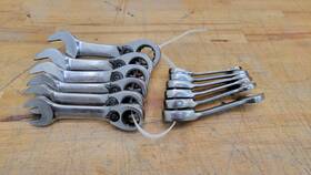 Boerms8-19 Blue Point Blue-point 12pc Stubby/short Ratcheting Wrench Set 8-19mm Boerms